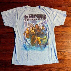 Retro Star Wars Empire Strikes Back Graphic Tee - Light Blue - Adult - Medium